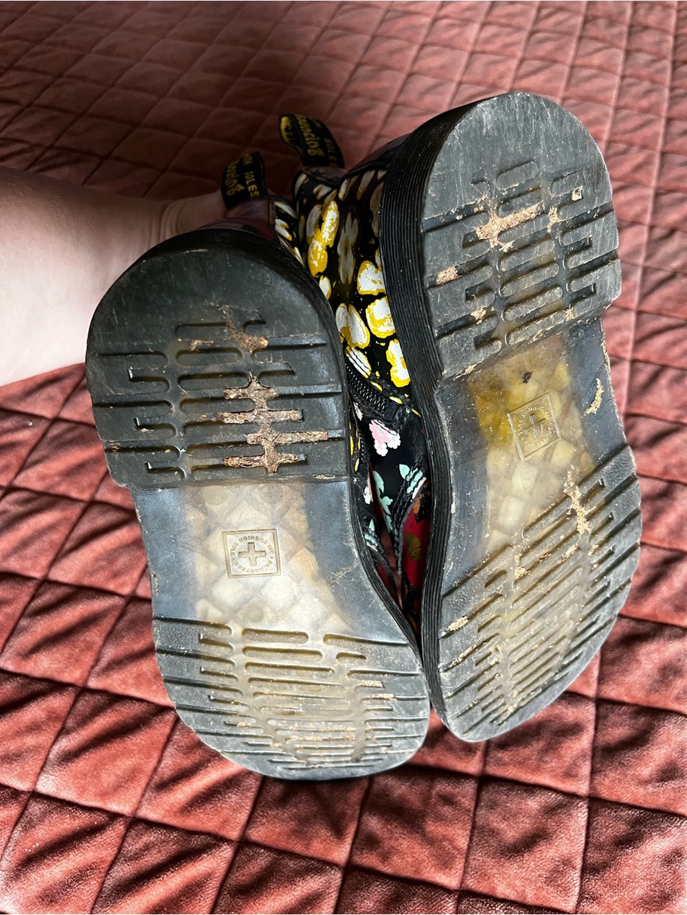 Dr Martens Girls floral print 1460 boots - Picture 5 of 5